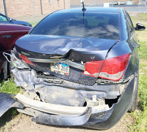 Two hurt in Almena crash